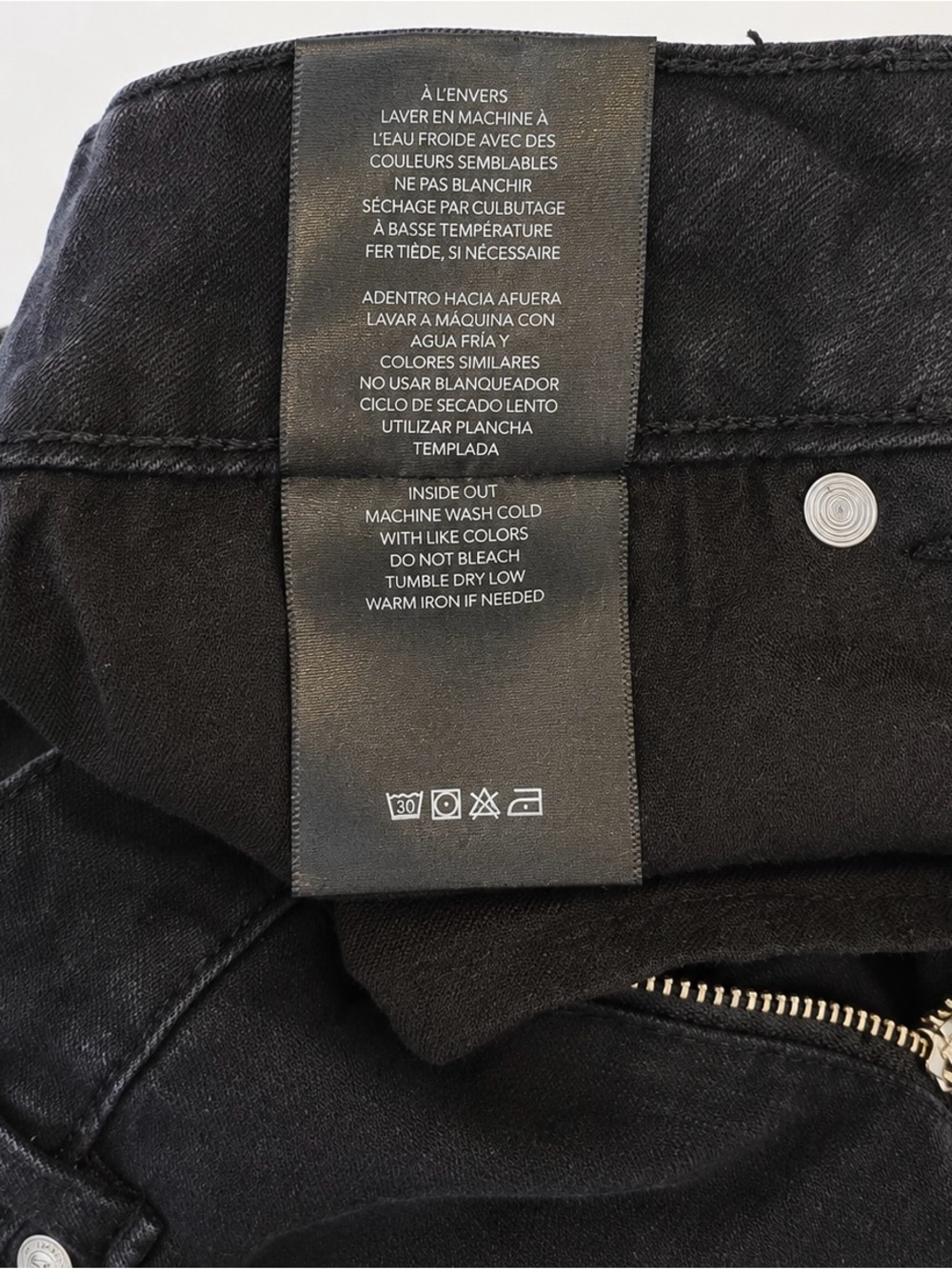 Tahari Jamie Black Skinny Jeans Size 6/28 Stretch - Picture 7 of 7